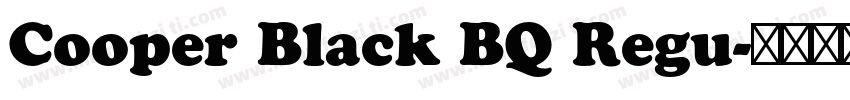 Cooper Black BQ Regu字体转换